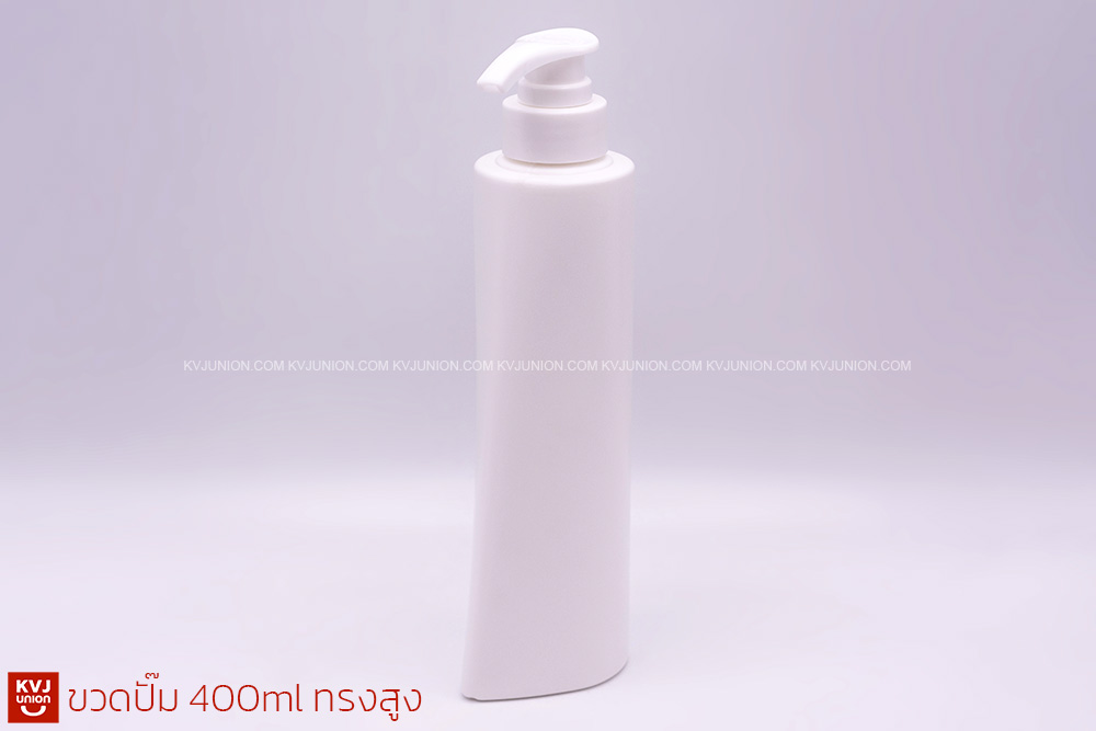 ขวดปั๊ม-HDPE-400ml-ทรงสูง